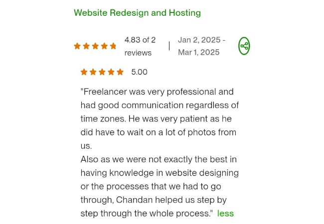 website client review