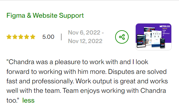 website client review