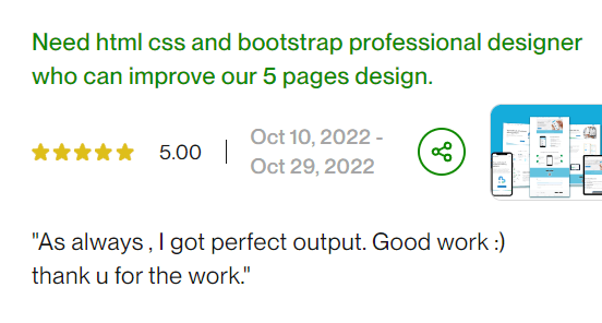 website client review